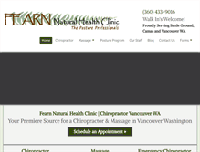 Tablet Screenshot of fearnnaturalhealth.com